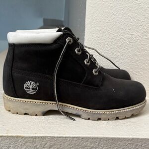 Timberland Men's Black and White Boots